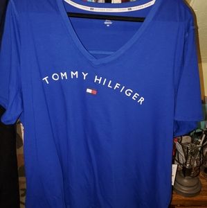 Royal blue short sleeve TH t-shirt